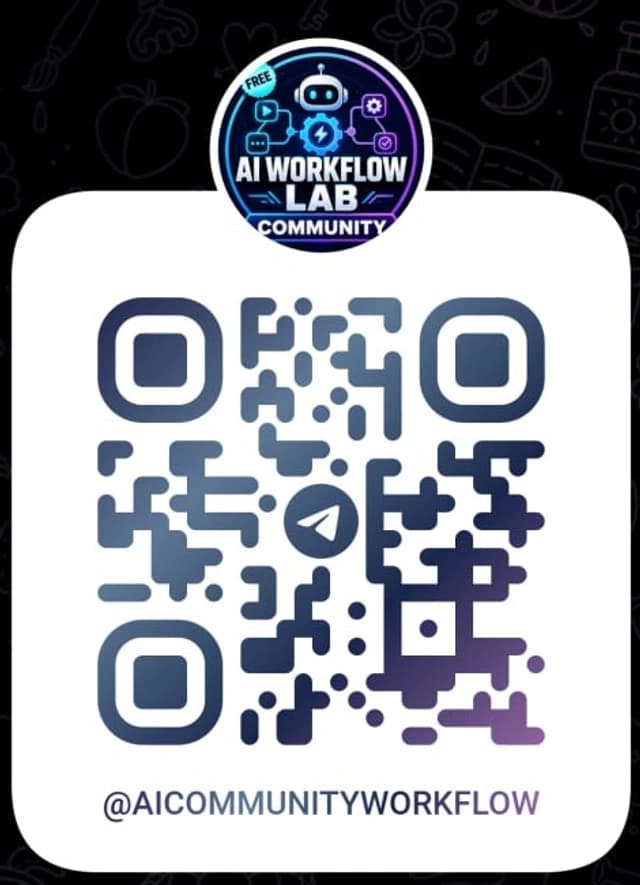 QR code for the AI Workflow Lab Community Telegram link